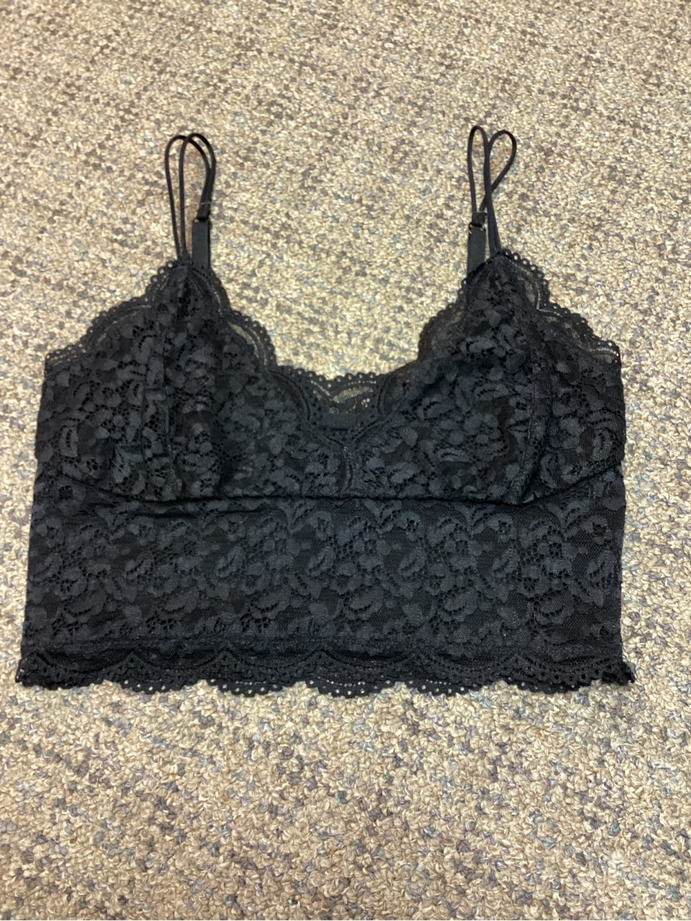 SO Pretty Little Layers Black Lace Bralette * Size Small